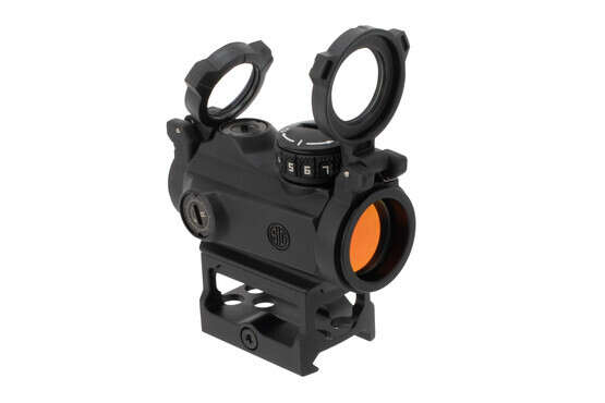 SIG Sauer MSR red dot sight and magnifier combo comes with lens covers